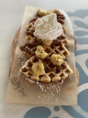 Banoffee Waffle  at Oh My Soul in Charlotte