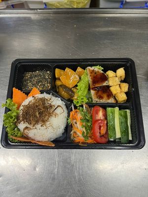 Rice Lunch Box   at EZ Veggie - Chay Co Hong in Hanoi