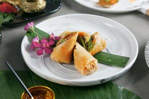 Vegetarian Spring Rolls at MAYs in Bangkok