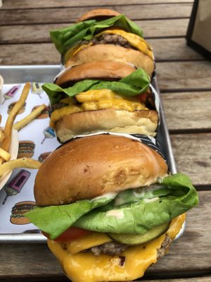 Double. A bakery brings then freshly baked buns daily! at Nomoo in Los Angeles
