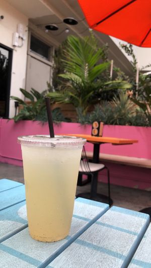 Madagascar Vanilla Lemonade (housemade) at Nomoo in Los Angeles