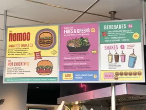 The NOMOO Menu (as of 5/16/2021) at Nomoo in Los Angeles