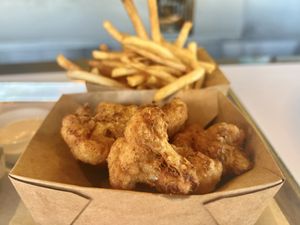 Cauliflower wings  at Nomoo in Los Angeles