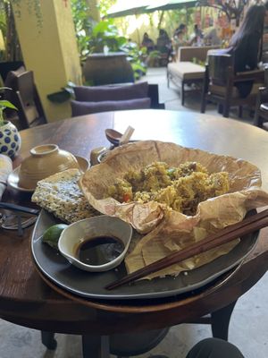 Specialty fried rice  at Chay Garden in Ho Chi Minh City