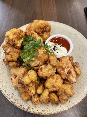 Cauliflower karaage   at i like ramen in Mermaid Beach