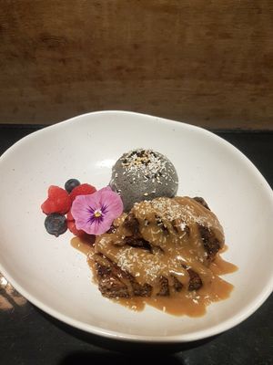 Vegan - Sticky Date with Sesame Icecream at i like ramen in Mermaid Beach
