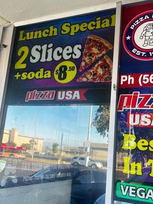 Lunch special  at Pizza USA in Bellflower