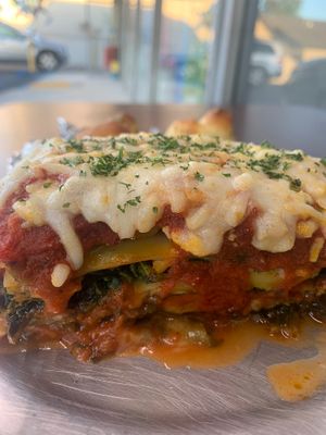 Vegan Lasay at Pizza USA in Bellflower