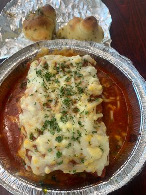 Vegan lasagna  at Pizza USA in Bellflower