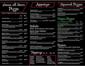 Menu at Pizza USA in Bellflower