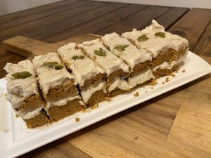 Carrot cake with vegan cream cheese at Dish of Tomorrow 明日餐桌 - MíngRì CānZhuō in Taichung