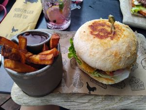 Burger at Pisek Bar in Celje
