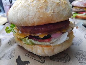 Buerger at Pisek Bar in Celje