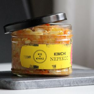non-spicy (white) kimchi, unpasteurized at  Kis in Kvas in Ljubljana