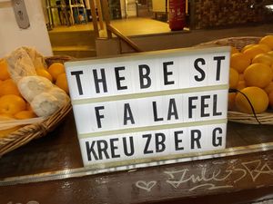 window at Chickpeas in Berlin