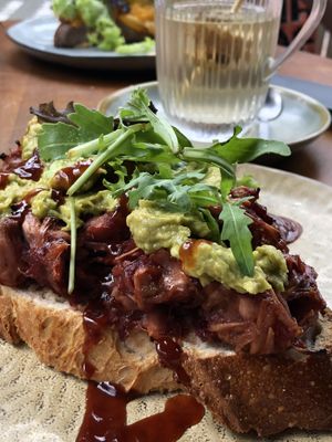 Jackfruit sandwich  at Rembrandt Lunchroom and Wijnbar  in Apeldoorn
