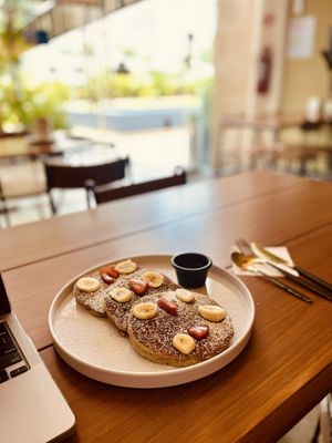 Pancakes 🥞   at Herbivoro in Cancun