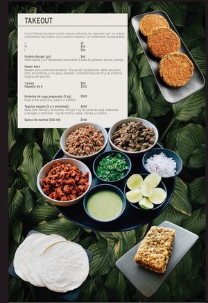 Menú at Herbivoro in Cancun