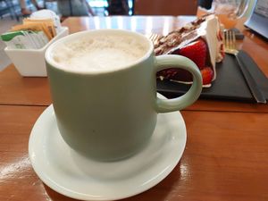 Cappucino at Herbivoro in Cancun