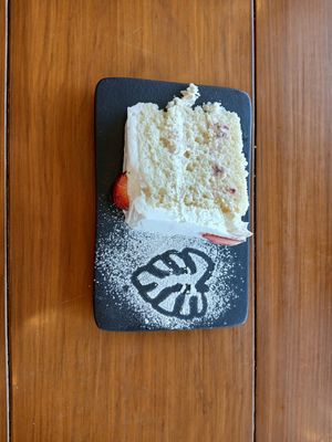 The best vegan cake !! at Herbivoro in Cancun