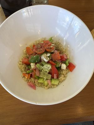 Greek salad  at Herbivoro in Cancun