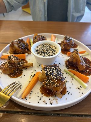 Cauliflower bites - the best  at Herbivoro in Cancun