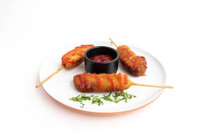 Corn Dogs at Herbivoro in Cancun