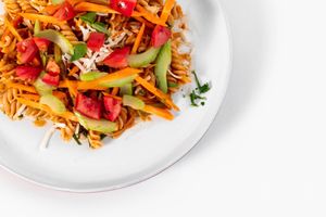 Veggie Pasta at Herbivoro in Cancun