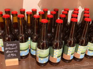 Beer sold.  at Chök the Chocolate Kitchen in Barcelona