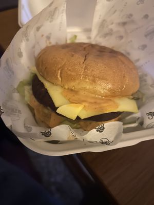 Vegan personal cheesus burger   at Slap & Pickle in Leeds