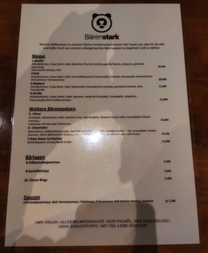 The Menu at Bärenstark in Cologne