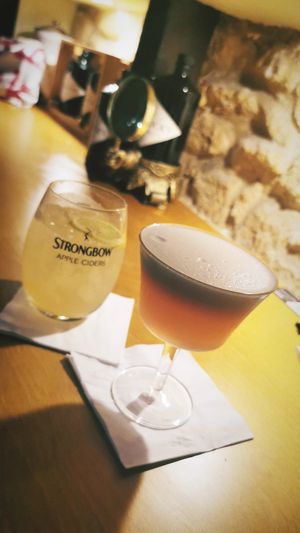 Cocktails with aqua faba at The Botanical Den in Lisbon