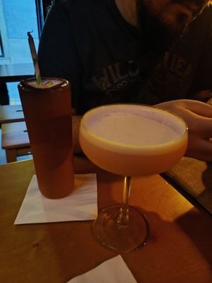 Matador + Strawberry and cream martini at The Botanical Den in Lisbon