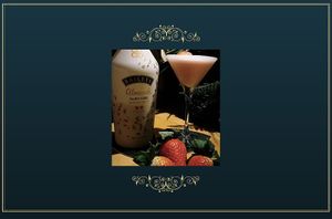STRAWBERRIES & CREAM MARTINI with Baileys Almand at The Botanical Den in Lisbon