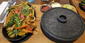Veg Fajitas at Victoria's in Pitlochry