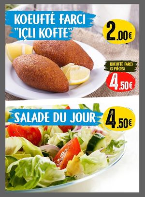 Koeufté aux légumes at Komagene in Schiltigheim