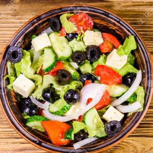 salad (customizable for vegan) at Boston Pizza and Curry in Arlington