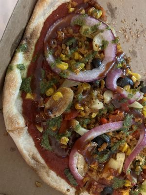 My pizza creation  at Mod Pizza in Moscow