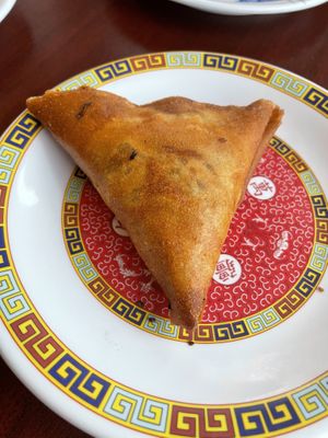 Sambusa  at Enat Ethiopian in Seattle