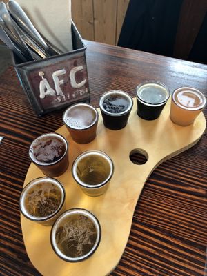 Tasting Palette at Forrest Brewing Company in Forrest