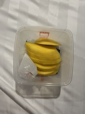 Mango sticky rice  at Pum Thai Restaurant & Cooking School in Phuket