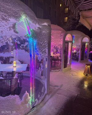 Our heated Bubble Tents in their winter look! at Bund 39 in Zurich