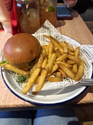 Beyond meat burger   at Honest Burgers - Covent Garden in London