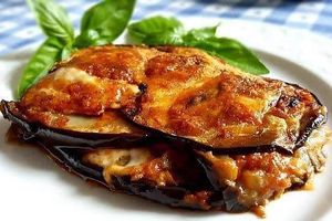 Melanzane alla parmigiana vegan recipe  at Le VegDelizie in Cagliari