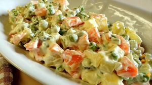 Russian salad vegan recipe  at Le VegDelizie in Cagliari