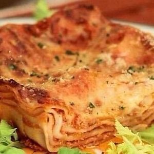 Lasagne vegan recipe  at Le VegDelizie in Cagliari