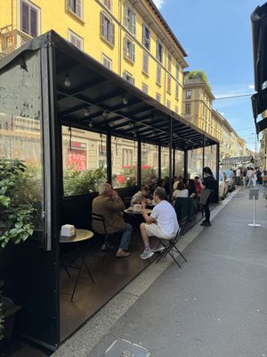 Outdoor Seating   at Pavé in Milan