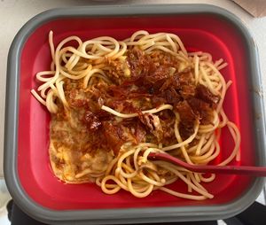 spaghetti (in my own container)  at The Vutcher in Mandaluyong