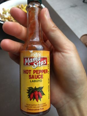 Local hot sauce at The Vutcher in Mandaluyong