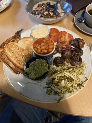 vegan breakfast  at Ezra & Gil in Manchester